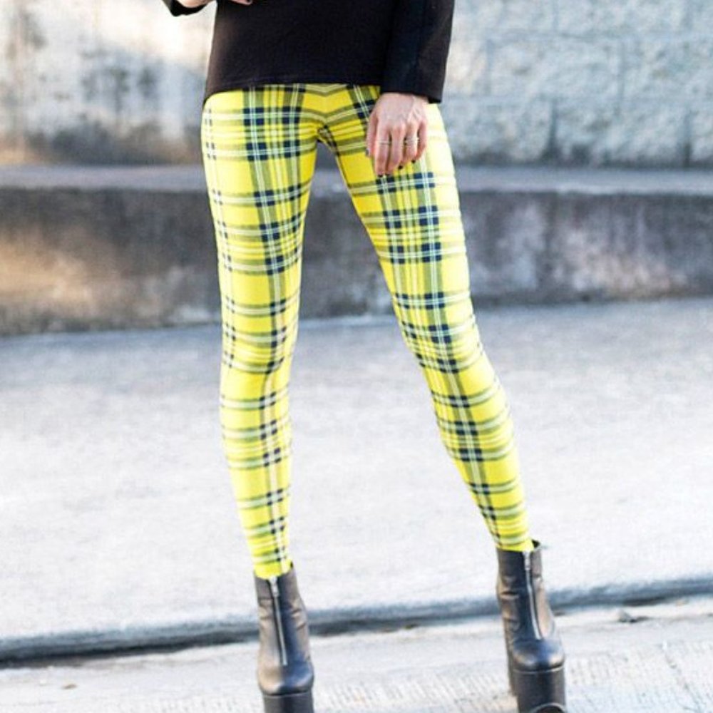 COPY - Black Milk Tartan Yellow Toasties